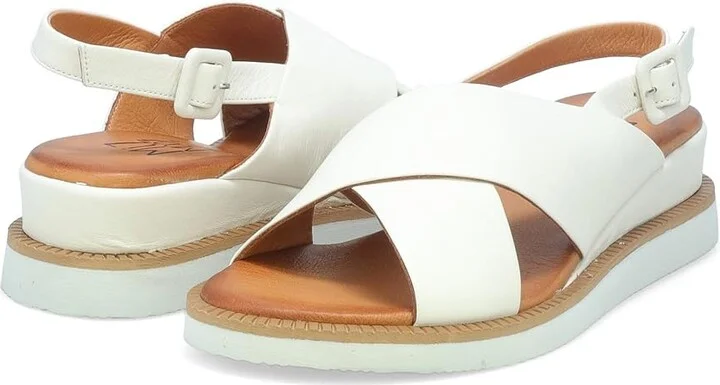Miz Mooz Ella Women's Dress Sandals Cream : EU 41 (US Women's 9.5-10) B - Medium, Leather