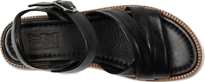 Miz Mooz Emelina Women's Wedge Shoes Black : EU 41 (US Women's 9.5-10) B - Medium, Leather - Image 2