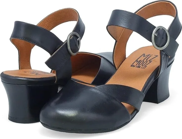 Miz Mooz Farah High Heels Black : EU 36 (US Women's 6) B - Medium, Leather