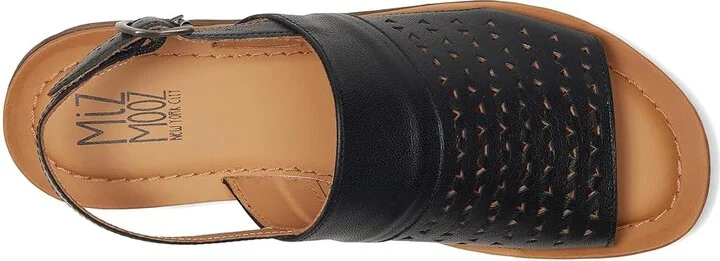 Miz Mooz Felena Women's Wedge Shoes Black : EU 37 (US Women's 6.5-7) B - Medium, Leather - Image 2
