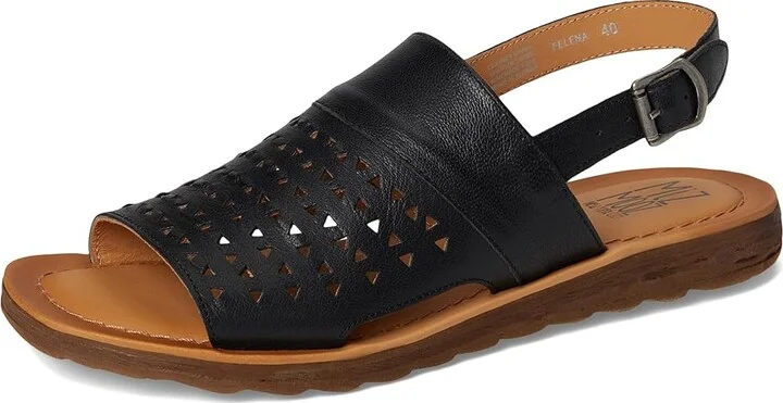 Miz Mooz Felena Women's Wedge Shoes Black : EU 37 (US Women's 6.5-7) B - Medium, Leather - Image 5