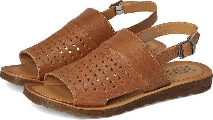Miz Mooz Felena Women's Wedge Shoes Brandy : EU 36 (US Women's 5.5-6) B - Medium, Leather