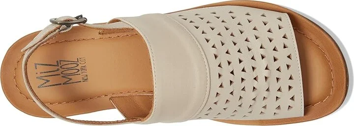 Miz Mooz Felena Women's Wedge Shoes Cream : EU 41 (US Women's 9.5-10) B - Medium, Leather - Image 2