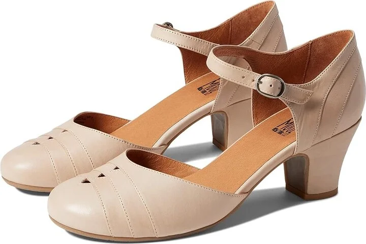 Miz Mooz Frenchy Women's Sandals Cream : EU 36.5 (US Women's 6.5) B - Medium, Leather