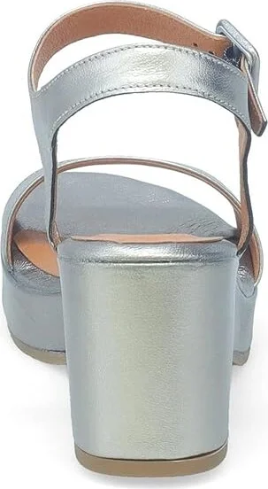 Miz Mooz Gillie Women's Sandals Pewter : EU 42 (US Women's 10.5-11) B - Medium, Leather/Rubber - Image 3