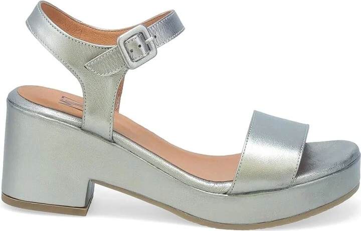 Miz Mooz Gillie Women's Sandals Pewter : EU 42 (US Women's 10.5-11) B - Medium, Leather/Rubber - Image 6