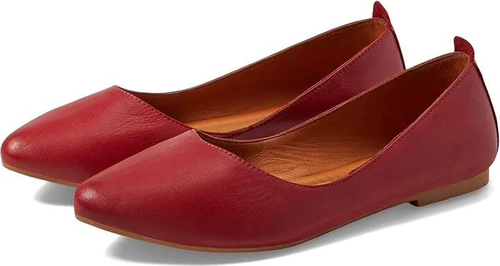 Miz Mooz Glen Women's Flat Shoes Red : EU 36 (US Women's 5.5-6) B - Medium, Leather