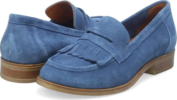 Miz Mooz Ilona Women's Flat Shoes Denim : EU 40 (US Women's 9-9.5) B - Medium, Suede