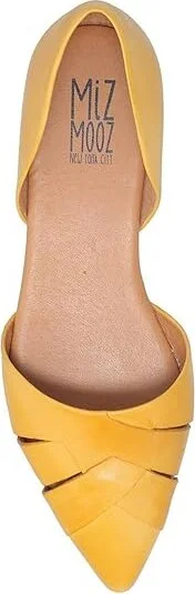 Miz Mooz Jade Women's Flat Shoes Jade Ochre : EU 42 (US Women's 10.5-11) B - Medium, Leather/Rubber - Image 2