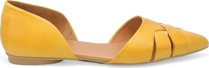 Miz Mooz Jade Women's Flat Shoes Jade Ochre : EU 42 (US Women's 10.5-11) B - Medium, Leather/Rubber - Image 6