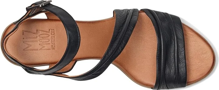 Miz Mooz Kailee Women's Wedge Shoes Black : EU 39 (US Women's 8.5-9) B - Medium, Leather - Image 2