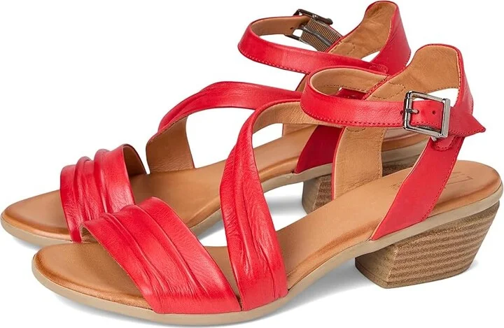 Miz Mooz Kailee Women's Wedge Shoes Scarlet : EU 39 (US Women's 8.5-9) B - Medium, Leather