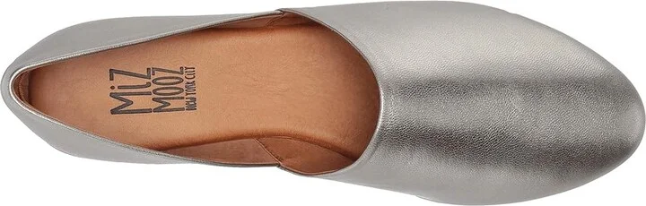 Miz Mooz Kimmy Women's Flat Shoes Pewter : EU 36 (US Women's 5.5-6) B - Medium, Leather - Image 3