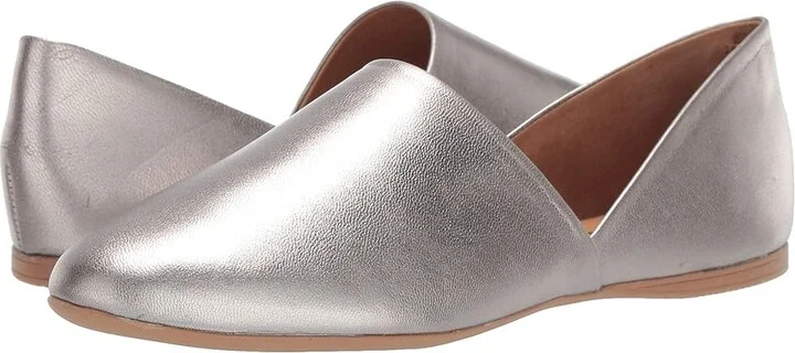 Miz Mooz Kimmy Women's Flat Shoes Pewter : EU 36 (US Women's 5.5-6) B - Medium, Leather