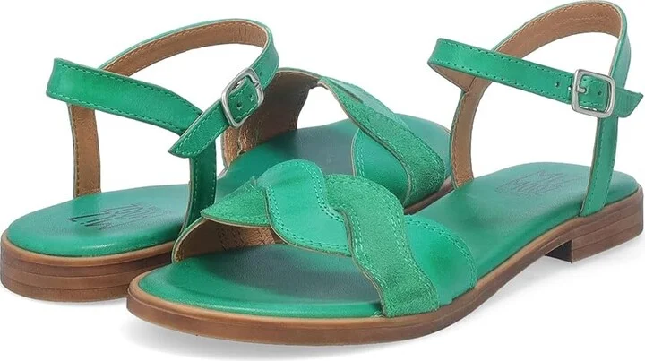 Miz Mooz Lakelyn Women's Sandals Emerald : EU 41 (US Women's 9.5-10) B - Medium, Leather/Rubber