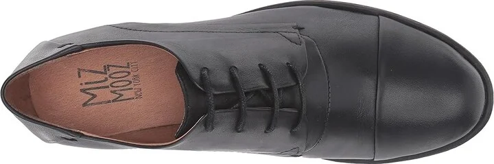 Miz Mooz Letty Women's Lace up casual Shoes Black : EU 40 (US Women's 9.5) B - Medium, Leather - Image 3