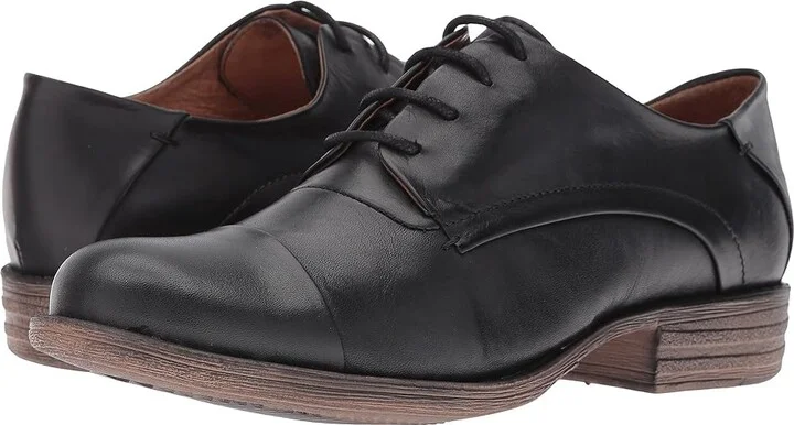 Miz Mooz Letty Women's Lace up casual Shoes Black : EU 40 (US Women's 9.5) B - Medium, Leather
