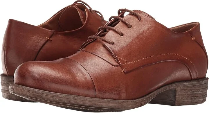 Miz Mooz Letty Women's Lace up casual Shoes Brandy : EU 40 (US Women's 9.5) B - Medium, Leather