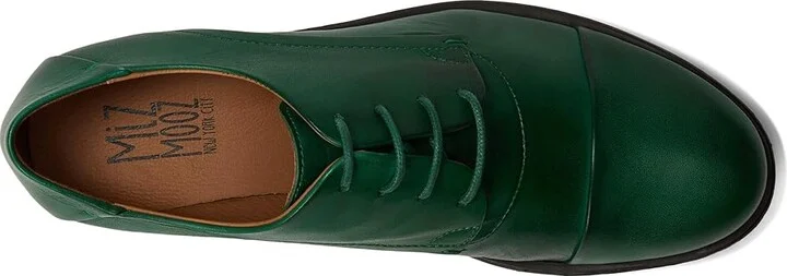 Miz Mooz Letty Women's Lace up casual Shoes Emerald : EU 36.5 (US Women's 6.5) B - Medium, Leather - Image 2