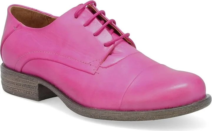Miz Mooz Letty Women's Lace up casual Shoes Fuchsia : EU 36 (US Women's 6) B - Medium, Leather