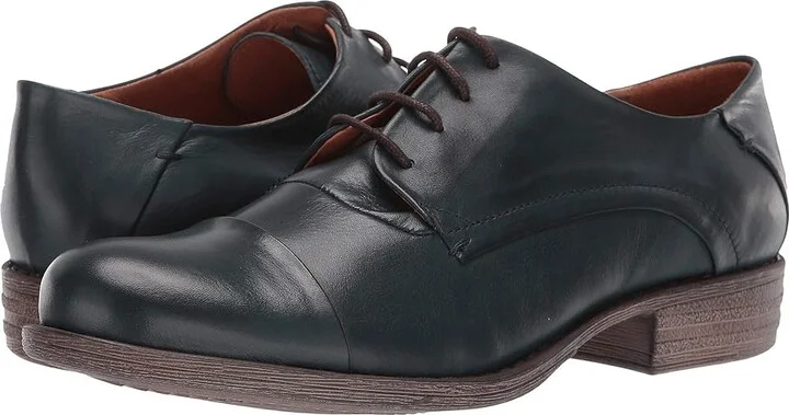 Miz Mooz Letty Women's Lace up casual Shoes Ocean : EU 36 (US Women's 6) B - Medium, Leather