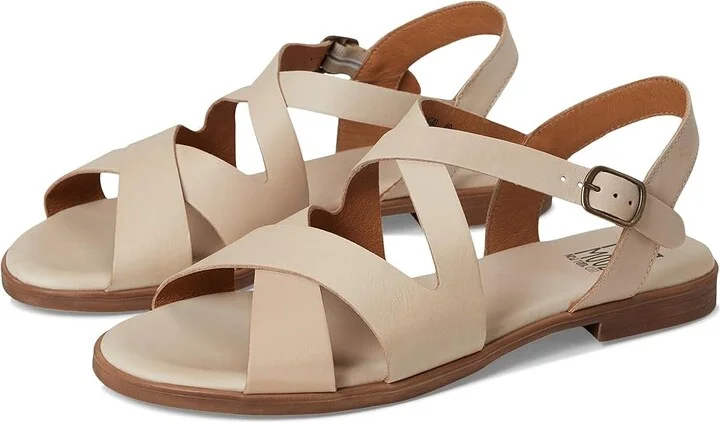Miz Mooz Lilium Women's Wedge Shoes Cream : EU 38 (US Women's 7.5-8) B - Medium, Leather