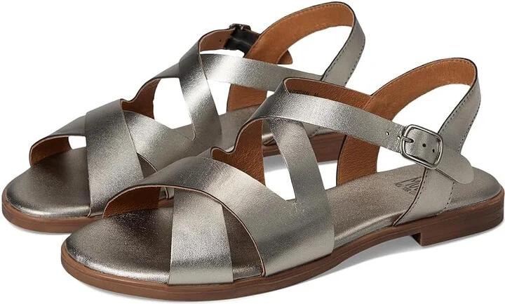 Miz Mooz Lilium Women's Wedge Shoes Pewter : EU 36 (US Women's 5.5-6) B - Medium, Leather
