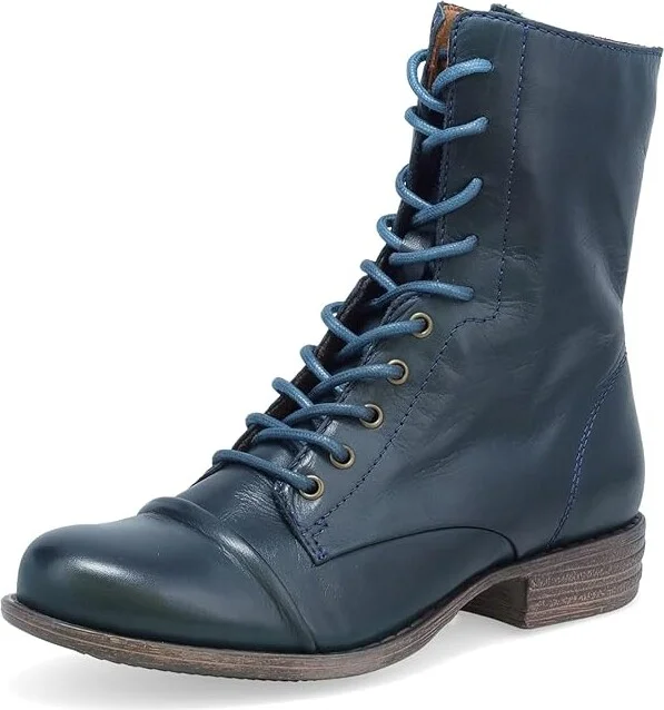 Miz Mooz Lukas Women's Boots Ocean : 6 B - Medium, Leather