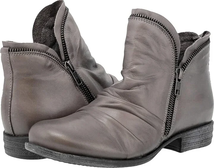 Miz Mooz Luna Women's Dress Boots Graphite : 6 B - Medium, Leather