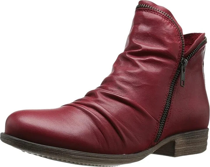 Miz Mooz Luna Women's Dress Boots Red : 8.5 B - Medium, Leather - Image 2