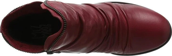 Miz Mooz Luna Women's Dress Boots Red : 8.5 B - Medium, Leather - Image 3