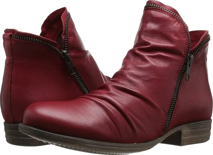 Miz Mooz Luna Women's Dress Boots Red : 8.5 B - Medium, Leather