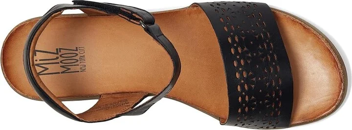 Miz Mooz Mave Women's Wedge Shoes Black : EU 42 (US Women's 10.5-11) B - Medium, Leather/Rubber - Image 2