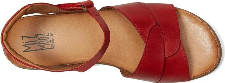 Miz Mooz Milli Women's Wedge Shoes Red : EU 36 (US Women's 5.5-6) B - Medium, Leather - Image 2