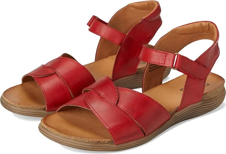 Miz Mooz Milli Women's Wedge Shoes Red : EU 36 (US Women's 5.5-6) B - Medium, Leather