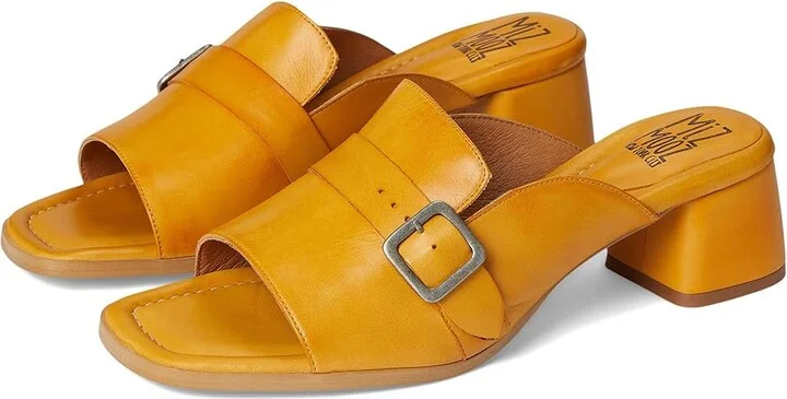 Miz Mooz Odell Women's Wedge Shoes Ochre : EU 38 (US Women's 7.5-8) B - Medium, Leather