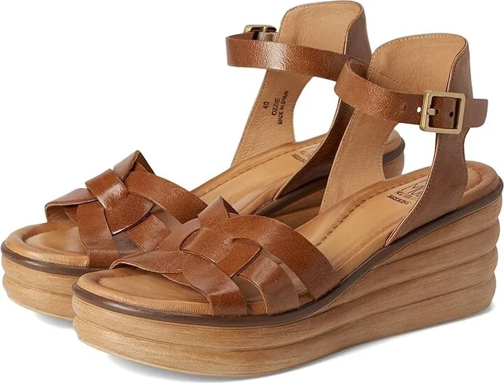 Miz Mooz Ozzie Women's Wedge Shoes Brandy : EU 41 (US Women's 9.5-10) B - Medium, Leather/Rubber