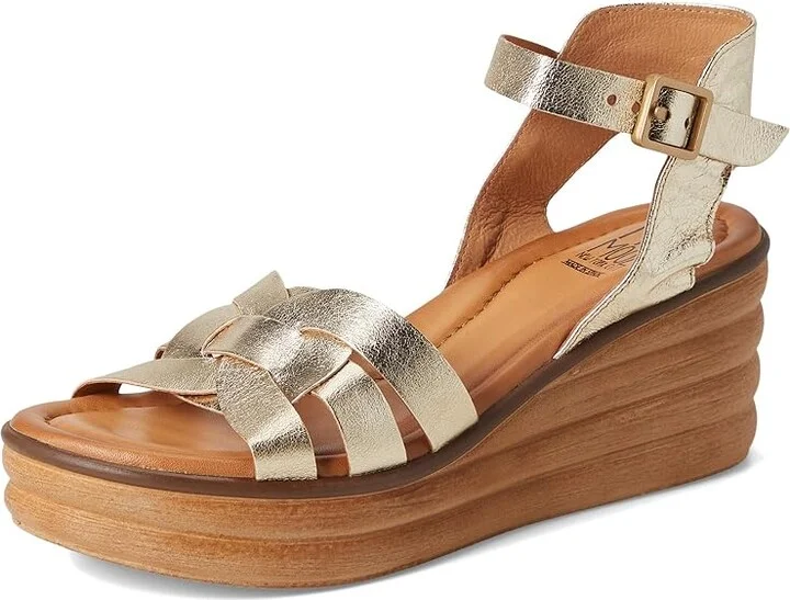 Miz Mooz Ozzie Women's Wedge Shoes Champagne : EU 41 (US Women's 9.5-10) B - Medium, Leather/Rubber - Image 5
