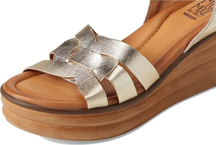 Miz Mooz Ozzie Women's Wedge Shoes Champagne : EU 41 (US Women's 9.5-10) B - Medium, Leather/Rubber - Image 7