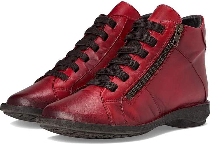 Miz Mooz Preslee Women's Boots Red Antique : EU 40 (US Women's 9-9.5) B - Medium, Leather