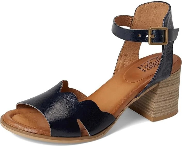 Miz Mooz Reena Women's Wedge Shoes Navy : EU 36 (US Women's 5.5-6) B - Medium, Leather - Image 5