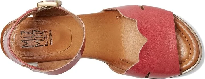 Miz Mooz Reena Women's Wedge Shoes Pink : EU 37 (US Women's 6.5-7) B - Medium, Leather - Image 2