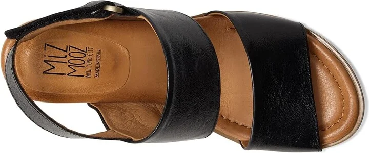 Miz Mooz Rorie Women's Wedge Shoes Black : EU 36 (US Women's 5.5-6) B - Medium, Leather - Image 2