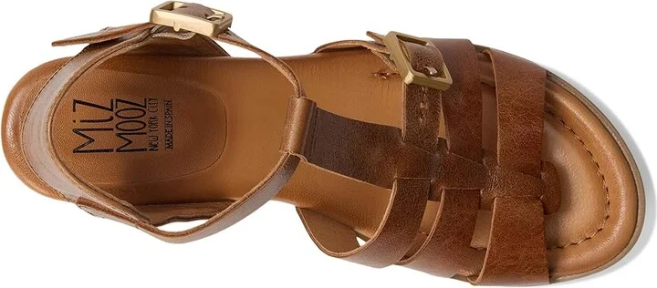 Miz Mooz Rowen Women's Wedge Shoes Brandy : EU 39 (US Women's 8.5-9) B - Medium, Leather - Image 2