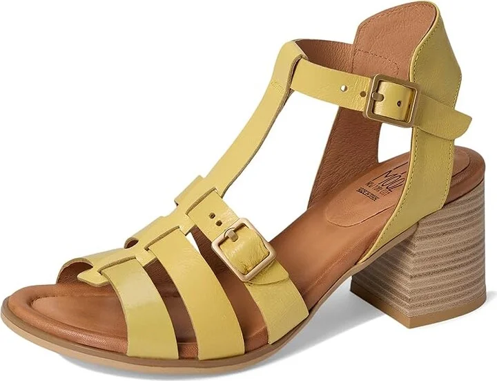 Miz Mooz Rowen Women's Wedge Shoes Yellow : EU 38 (US Women's 7.5-8) B - Medium, Leather - Image 5