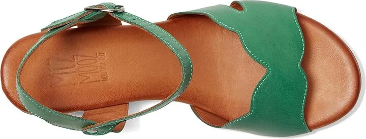 Miz Mooz Rubie Women's Wedge Shoes Green : EU 42 (US Women's 10.5-11) B - Medium, Leather/Rubber - Image 2
