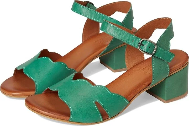 Miz Mooz Rubie Women's Wedge Shoes Green : EU 42 (US Women's 10.5-11) B - Medium, Leather/Rubber