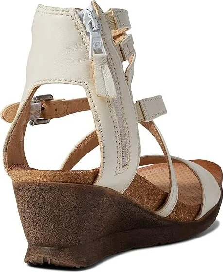 Miz Mooz Shay Women's Wedge Shoes Linen Nappa : EU 38 (US Women's 7.5-8) B - Medium, Leather - Image 4