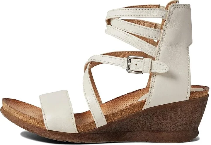 Miz Mooz Shay Women's Wedge Shoes Linen Nappa : EU 38 (US Women's 7.5-8) B - Medium, Leather - Image 5