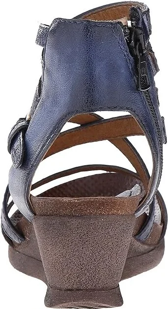 Miz Mooz Shay Women's Wedge Shoes Navy : EU 38 (US Women's 7.5-8) B - Medium, Leather - Image 5